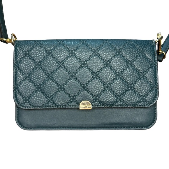 Nine West Green Crossbody Clutch Purse - Picture 2 of 6
